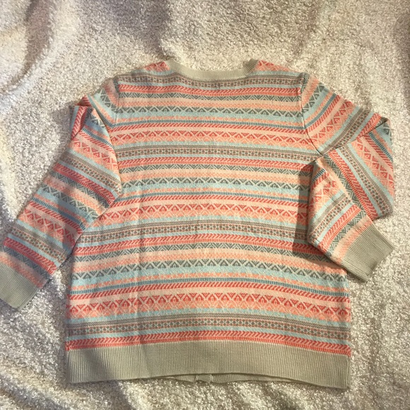 Cardigan, long-sleeve, print, size medium. - Picture 3 of 4